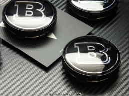 Mercedes BRABUS Logo Amblem Jant Göbeği Göbek Kapak Seti