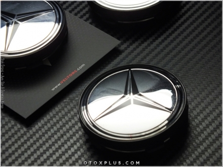 Mercedes Logo Amblem Jant Göbeği Göbek Kapak Seti