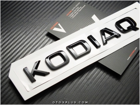 Skoda Parlak Siyah / Piano Black KODIAQ Bagaj Yazı Logo Amblem