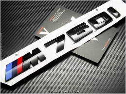 BMW Glossy Black / Parlak Siyah M 760 i / M760i Bagaj Yazı Logo Amblem BMW Glossy Black / Parlak Siyah M 760 i / M760i Bagaj Yazı Logo Amblem