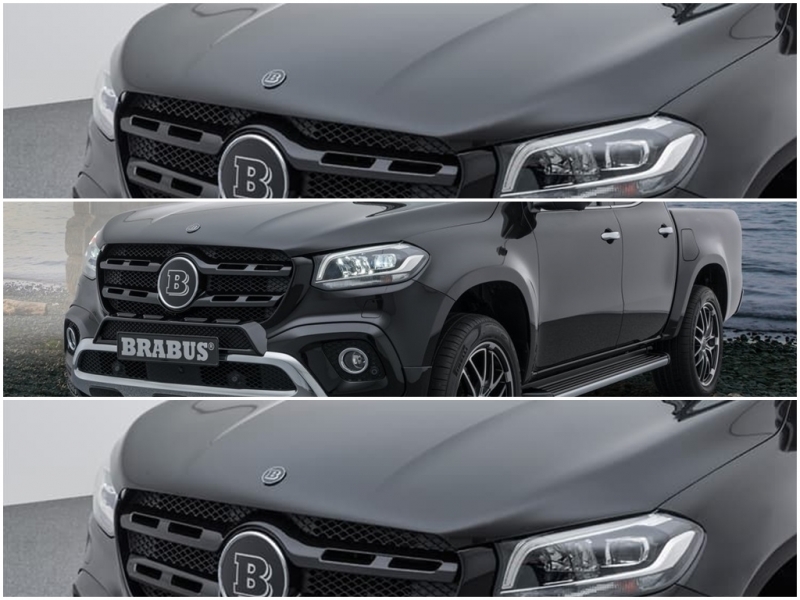 Mercedes W470 X Class BRABUS Kaput Logo Amblem