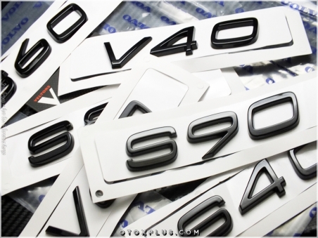 Volvo Glossy Black / Parlak Siyah S90 / S 90 Bagaj Yazı Logo Amblem