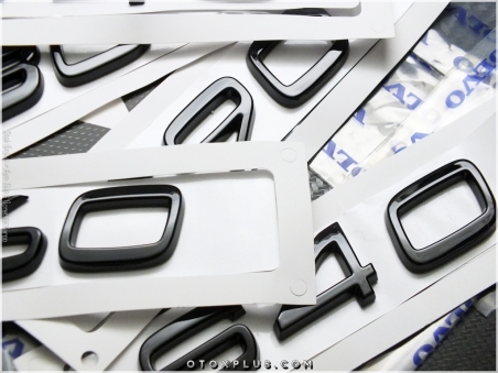 Volvo Glossy Black / Parlak Siyah S90 / S 90 Bagaj Yazı Logo Amblem