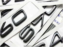 Volvo Glossy Black / Parlak Siyah S90 / S 90 Bagaj Yazı Logo Amblem