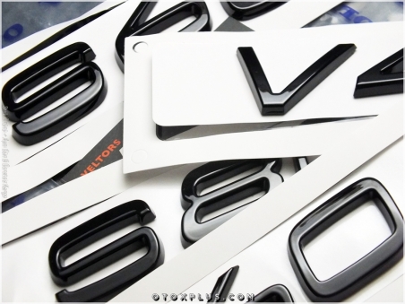 Volvo Glossy Black / Parlak Siyah S90 / S 90 Bagaj Yazı Logo Amblem