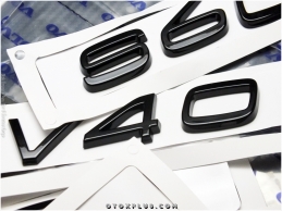 Volvo Glossy Black / Parlak Siyah S90 / S 90 Bagaj Yazı Logo Amblem