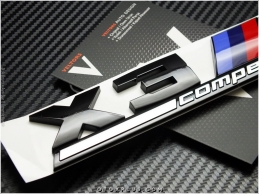 BMW Black / Siyah X3 M Competition Bagaj Logo Amblem Seti