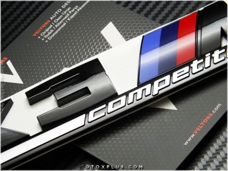 BMW Black / Siyah X3 M Competition Bagaj Logo Amblem Seti