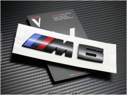 BMW Glossy Black / Parlak Siyah M6 Bagaj Yazı Logo Amblem