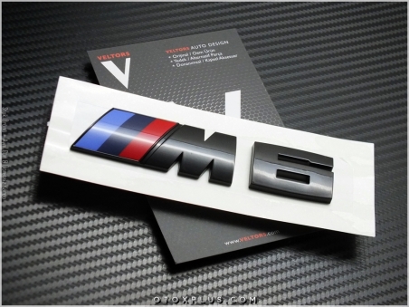 BMW Glossy Black / Parlak Siyah M6 Bagaj Yazı Logo Amblem