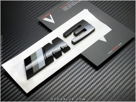 BMW Glossy Black / Parlak Siyah M3 Bagaj Yazı Logo Amblem
