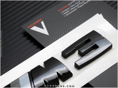BMW Glossy Black / Parlak Siyah M3 Bagaj Yazı Logo Amblem