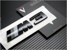 BMW Glossy Black / Parlak Siyah M3 Bagaj Yazı Logo Amblem