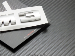 BMW Gri Siyah Beyaz M3 Bagaj Yazı Logo Amblem