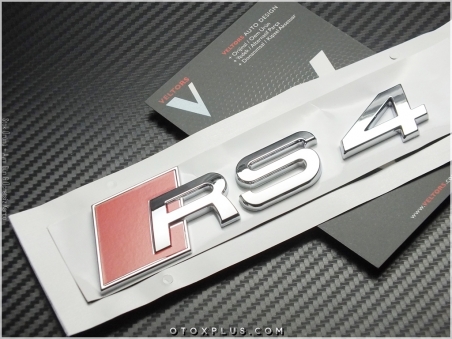 Audi A4 Serisi RS4 Bagaj Yazı Logo Amblem