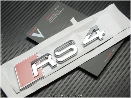 Audi A4 Serisi RS4 Bagaj Yazı Logo Amblem