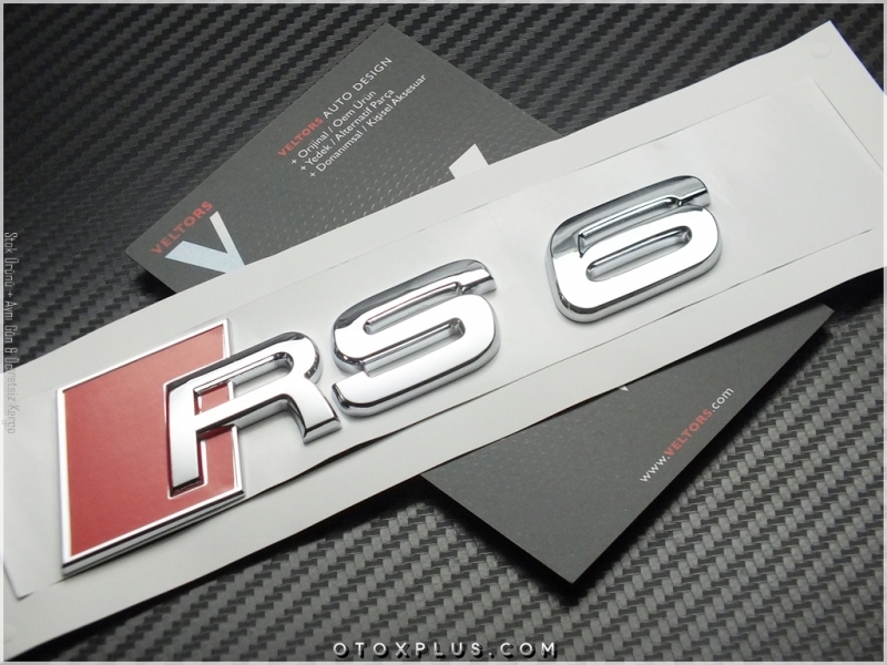 Audi A6 Serisi RS6 Bagaj Yazı logo Amblem Audi A6 Serisi RS6 Bagaj Yazı logo Amblem