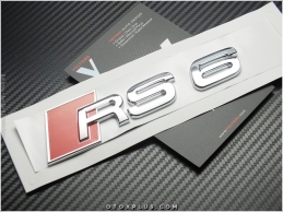 Audi A6 Serisi RS6 Bagaj Yazı logo Amblem