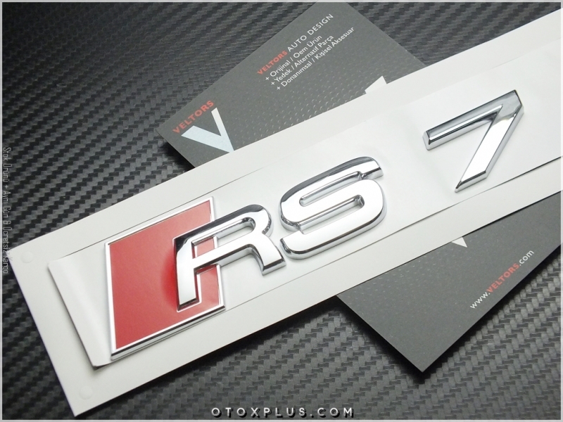 Audi A7 Serisi RS7 Bagaj Yazı logo Amblem Audi A7 Serisi RS7 Bagaj Yazı logo Amblem