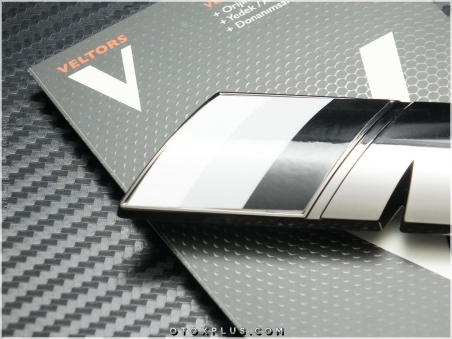 BMW Black Silver M Bagaj Yazı Logo Amblem