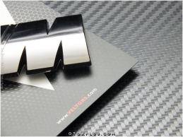 BMW Black Silver M Bagaj Yazı Logo Amblem