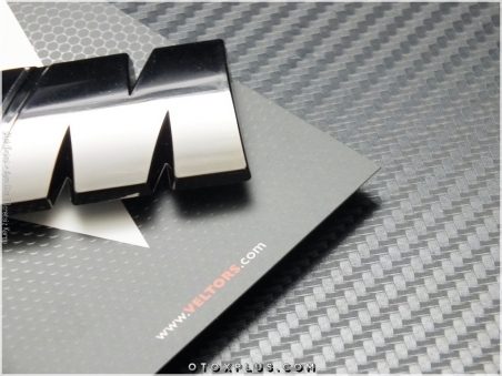 BMW Black Silver M Bagaj Yazı Logo Amblem