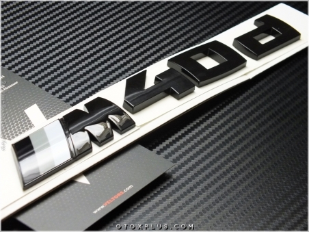 BMW X4 Glossy Black / Parlak Siyah X4 M40d Bagaj Yazı Logo Amblem Seti