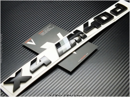 BMW X4 Glossy Black / Parlak Siyah X4 M40d Bagaj Yazı Logo Amblem Seti