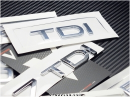 Audi Araç Serisi TDI Bagaj Yazı Logo Amblem