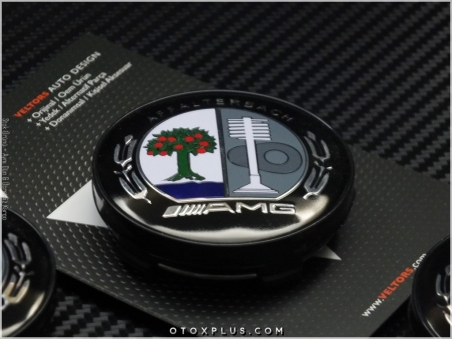 Mercedes AMG Jant Göbek Logo Amblem Seti