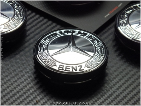 Mercedes Logo Amblem Jant Göbeği Göbek Kapak Seti