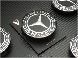 Mercedes Yeni Nesil Siyah Jant Göbeği Göbek Kapak Seti