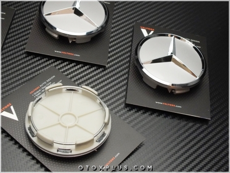 Mercedes Yıldız Jant Göbeği Göbek Kapak Seti