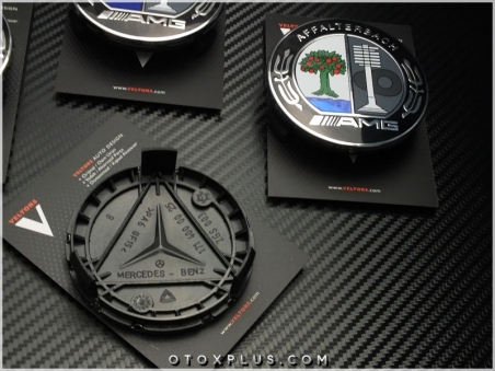 Mercedes AMG Logo Amblem Jant Göbeği Göbek Kapak Seti