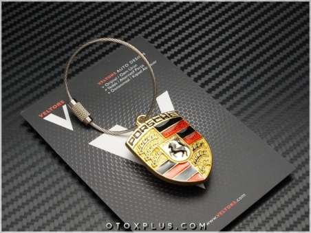Porsche Gold Logo Amblem Porsche Anahtarlık
