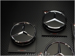 Mercedes Siyah / Black Jant Göbeği Göbek Kapak Seti
