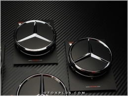 Mercedes Siyah / Black Jant Göbeği Göbek Kapak Seti
