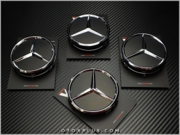 Mercedes Siyah / Black Jant Göbeği Göbek Kapak Seti