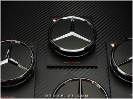 Mercedes Siyah / Black Jant Göbeği Göbek Kapak Seti