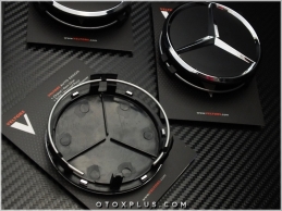Mercedes Siyah / Black Jant Göbeği Göbek Kapak Seti