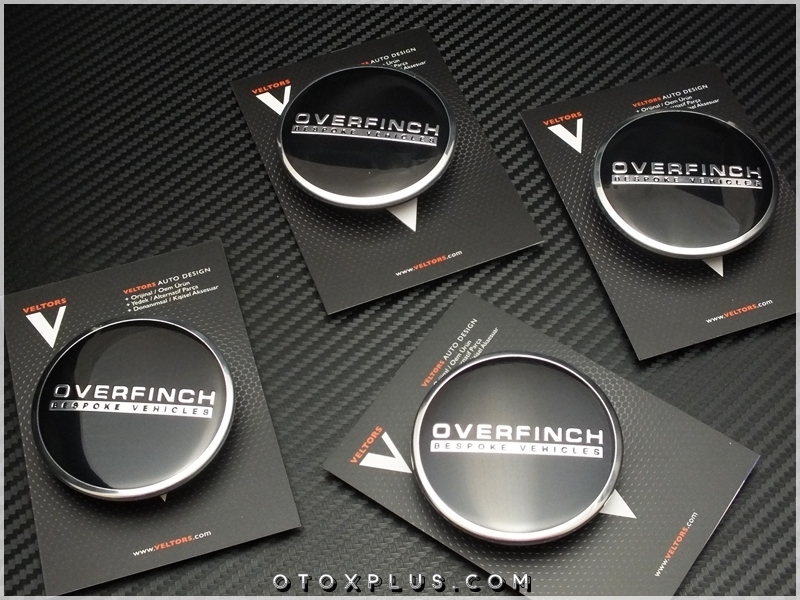Land Rover Overfinch Logo Amblem Jant Göbeği Göbek Kapak Seti