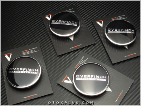 Land Rover Overfinch Logo Amblem Jant Göbeği Göbek Kapak Seti