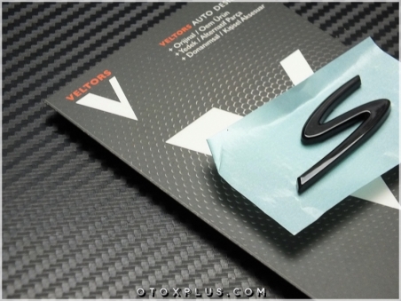 Porsche Black / Siyah Taycan S Bagaj Yazı Logo Amblem