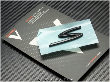 Porsche Black / Siyah Taycan S Bagaj Yazı Logo Amblem