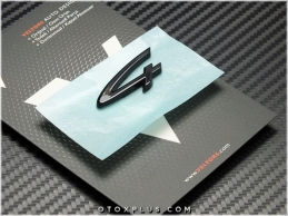 Porsche Black / Siyah Taycan 4 Bagaj Yazı Logo Amblem