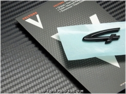 Porsche Black / Siyah Taycan 4 Bagaj Yazı Logo Amblem