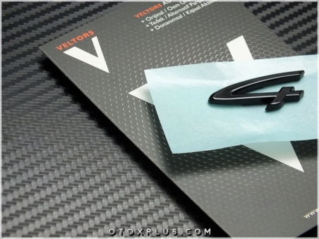 Porsche Black / Siyah Taycan 4 Bagaj Yazı Logo Amblem