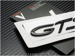 Porsche Black / Siyah GTS Bagaj Yazı Logo Amblem