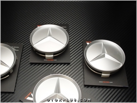 Mercedes Logo Amblem Mercedes Jant Göbeği Göbek Kapak Seti