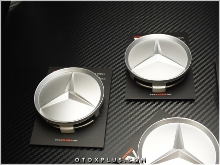 Mercedes Logo Amblem Mercedes Jant Göbeği Göbek Kapak Seti